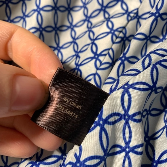 The limited cobalt blue one button cotton polyester blazer geometric circle sz S - Picture 7 of 12